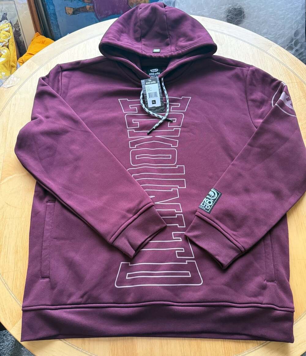 Ecko Unltd Hoodie Size XL Burgundy
